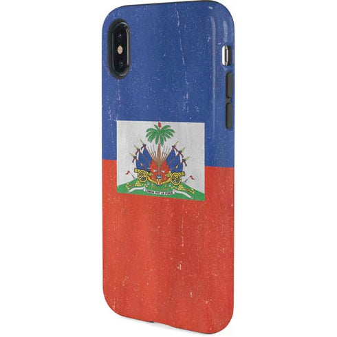 Haiti Flag Distressed iPhone XS Pro Case