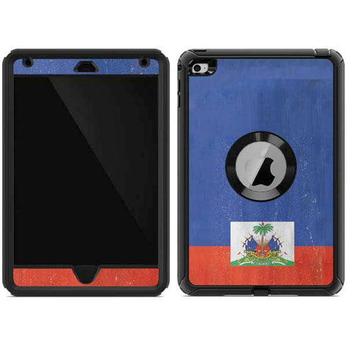 Haiti Flag Distressed Otterbox Defender iPad Skin