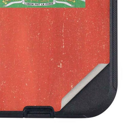 Haiti Flag Distressed Otterbox Defender iPhone Skin