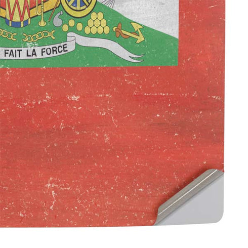 Haiti Flag Distressed PS5 Console Skin