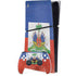 Haiti Flag Distressed PS5 Slim Digital Edition Bundle Skin