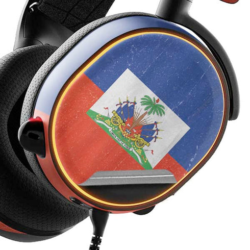 Haiti Flag Distressed SteelSeries Arctis 3 Skin