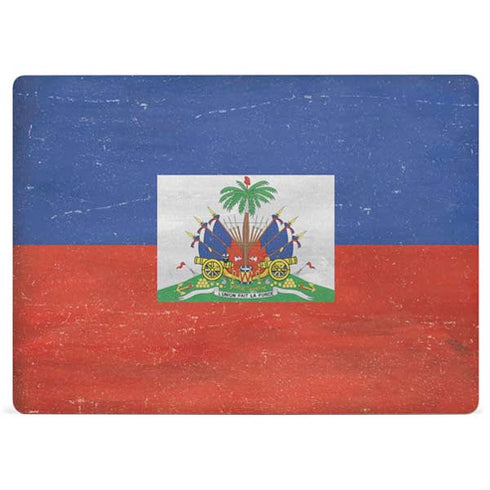 Haiti Flag Distressed Surface Laptop 3 13.5in Skin