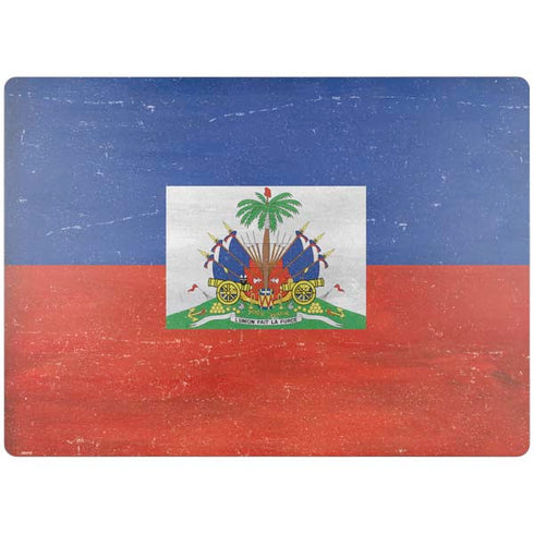 Haiti Flag Distressed Surface Laptop 4 15in Skin