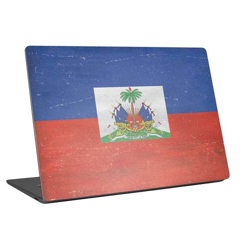 Haiti Flag Distressed Universal Laptop 11in (8.8 x 6.2in) Skin