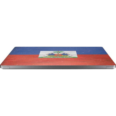 Haiti Flag Distressed Universal Laptop 12in (9.8 x 6.8in) Skin