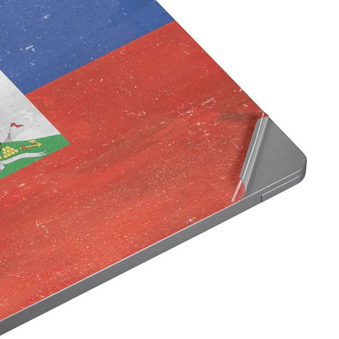 Haiti Flag Distressed Universal Laptop 12in (9.8 x 6.8in) Skin