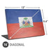 Haiti Flag Distressed Universal Laptop 16in (13 x 9.4in) Skin