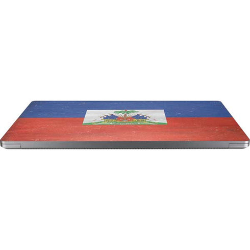Haiti Flag Distressed Universal Laptop 17in (13.8 x 10in) Skin