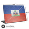 Haiti Flag Distressed Universal Laptop 18in (14.6 x 10.6in) Skin