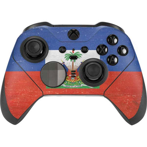 Haiti Flag Distressed Xbox Elite Wireless Controller Series 2 Skin