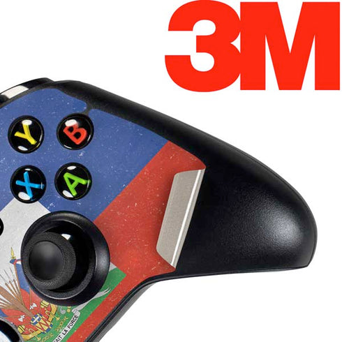 Haiti Flag Distressed Xbox One Controller Skin