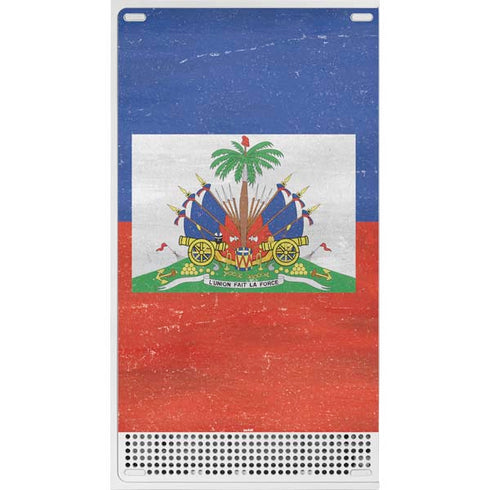 Haiti Flag Distressed Xbox Series S Skins
