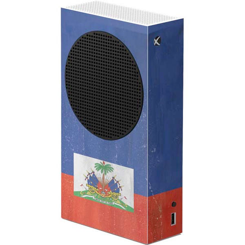 Haiti Flag Distressed Xbox Series S Console Skin
