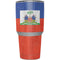 Haiti Flag Distressed Yeti 30oz Rambler Tumbler Skin
