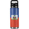 Haiti Flag Distressed YETI Rambler 26oz Bottle Skin