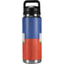 Haiti Flag Distressed YETI Rambler 26oz Bottle Skin