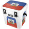Haiti Flag Distressed YETI Roadie 24 Hard Cooler Skin