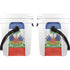 Haiti Flag Distressed YETI Roadie 24 Hard Cooler Skin