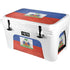 Haiti Flag Distressed YETI Tundra 45 Hard Cooler Skin