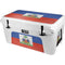 Haiti Flag Distressed YETI Tundra 65 Hard Cooler Skin