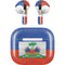 Haitian Flag Distressed Apple AirPods (3rd Gen 2021) Skin