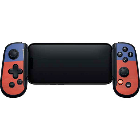 Haitian Flag Distressed Backbone One for iPhone Game Controller Skin