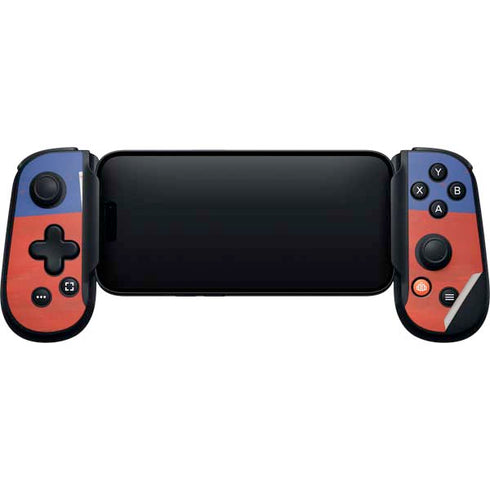 Haitian Flag Distressed Backbone One for iPhone Game Controller Skin