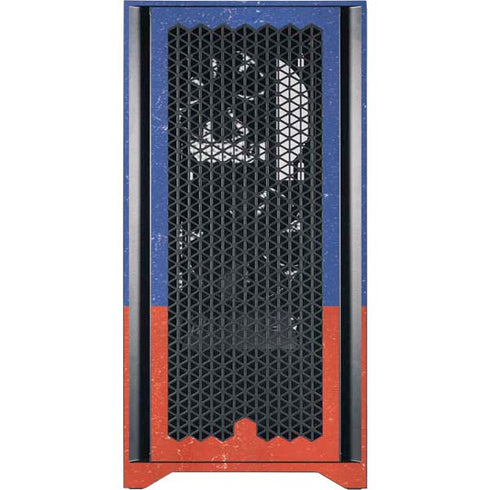 Haitian Flag Distressed Corsair 4000D Tempered Glass Mid-Tower ATX Case Skin