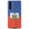 Haitian Flag Distressed Galaxy A54 5G Clear Case