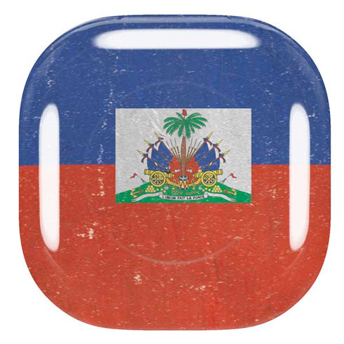 Haitian Flag Distressed Galaxy Buds Pro Skin