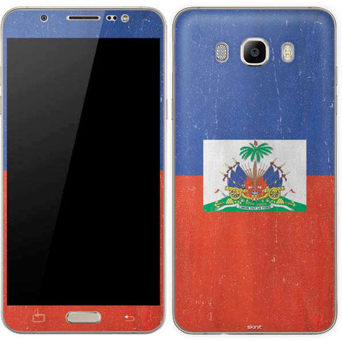 Haitian Flag Distressed Galaxy J7 Skin