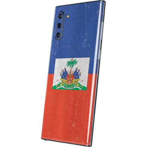 Haitian Flag Distressed Galaxy Note 10 Skin
