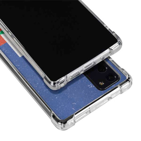 Haitian Flag Distressed Galaxy Note20 5G Clear Case