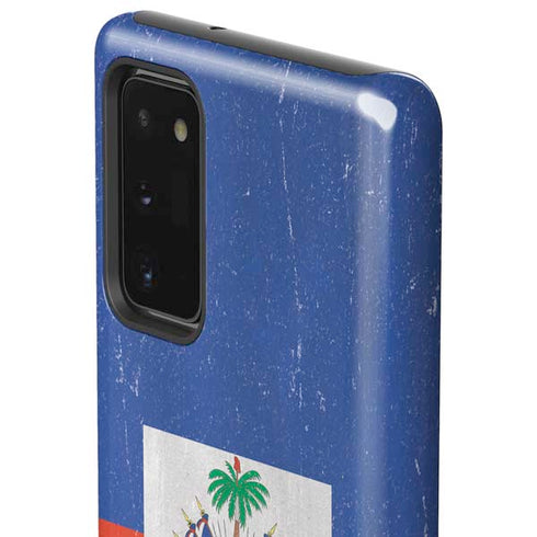 Haitian Flag Distressed Galaxy Note20 5G Pro Case