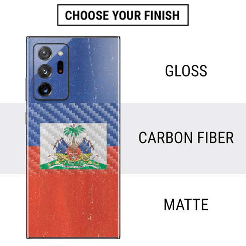 Haitian Flag Distressed Galaxy Note20 Ultra 5G Skin
