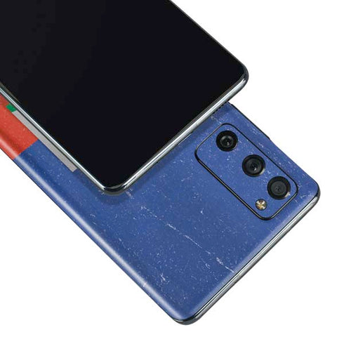 Haitian Flag Distressed Galaxy S20 Fan Edition Skin