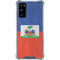 Haitian Flag Distressed Galaxy S20 FE Clear Case