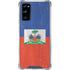 Haitian Flag Distressed Galaxy S20 FE Clear Case