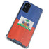 Haitian Flag Distressed Galaxy S20 FE Clear Case