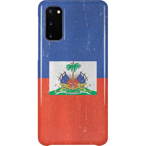 Haitian Flag Distressed Galaxy S20 Lite Case