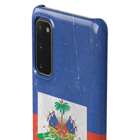 Haitian Flag Distressed Galaxy S20 Lite Case