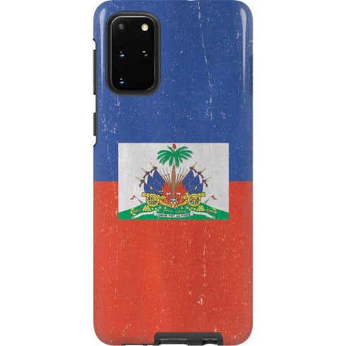 Haitian Flag Distressed Galaxy S20 Plus Pro Case