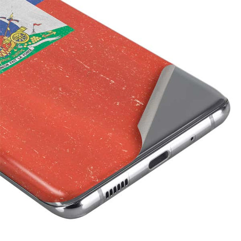 Haitian Flag Distressed Galaxy S20 Plus Skin