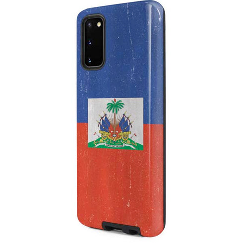 Haitian Flag Distressed Galaxy S20 Pro Case