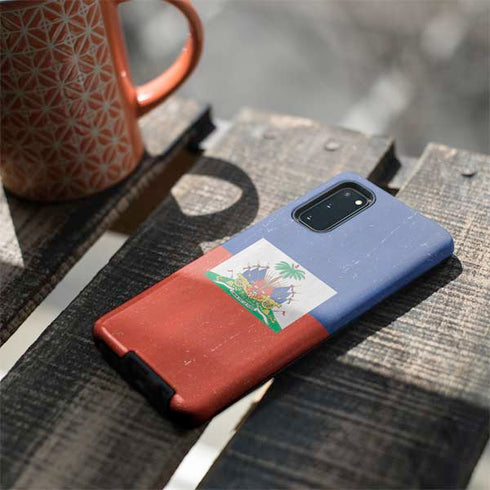 Haitian Flag Distressed Galaxy S20 Pro Case