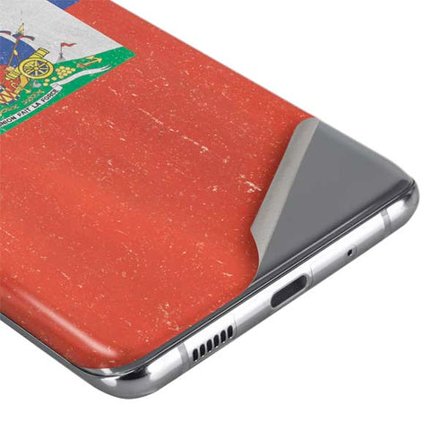 Haitian Flag Distressed Galaxy S20 Skin