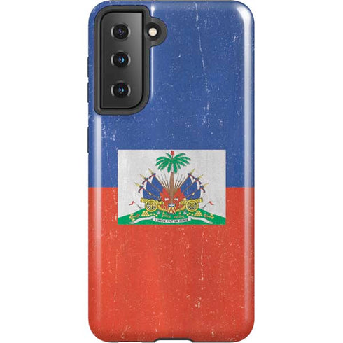 Haitian Flag Distressed Galaxy S21 5G Pro Case