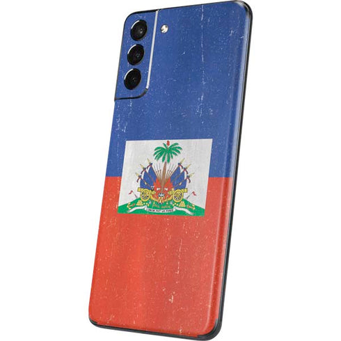 Haitian Flag Distressed Galaxy S21 Plus 5G Skin