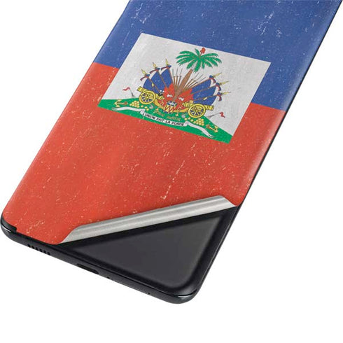 Haitian Flag Distressed Galaxy S21 Plus 5G Skin
